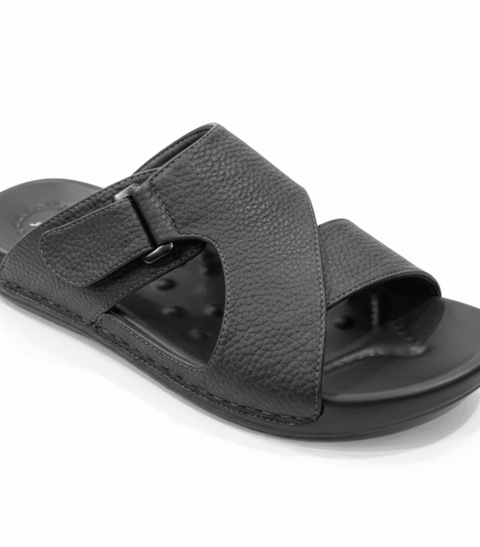 Comfort Plus Men’s Genuine Leather Cross-Strap Sandals