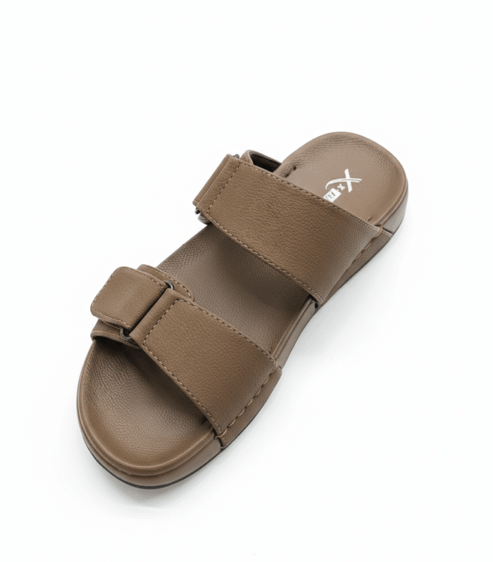Men’s Premium Comfort Double-Strap Slides – Soft Foam Footbed