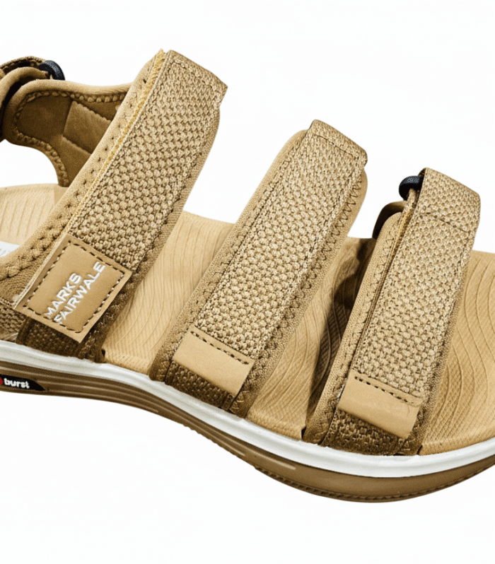 Men’s Executive Pebble-Grain Peshawari-Style Slides – Orthopedic Massage Sole