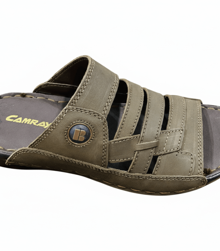 Men’s Elite Heritage Stitched Sandals – Premium Multi-Strap Comfort Slides