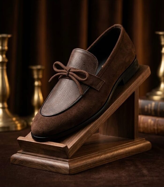 Brown Suede Formal Loafer Shoe